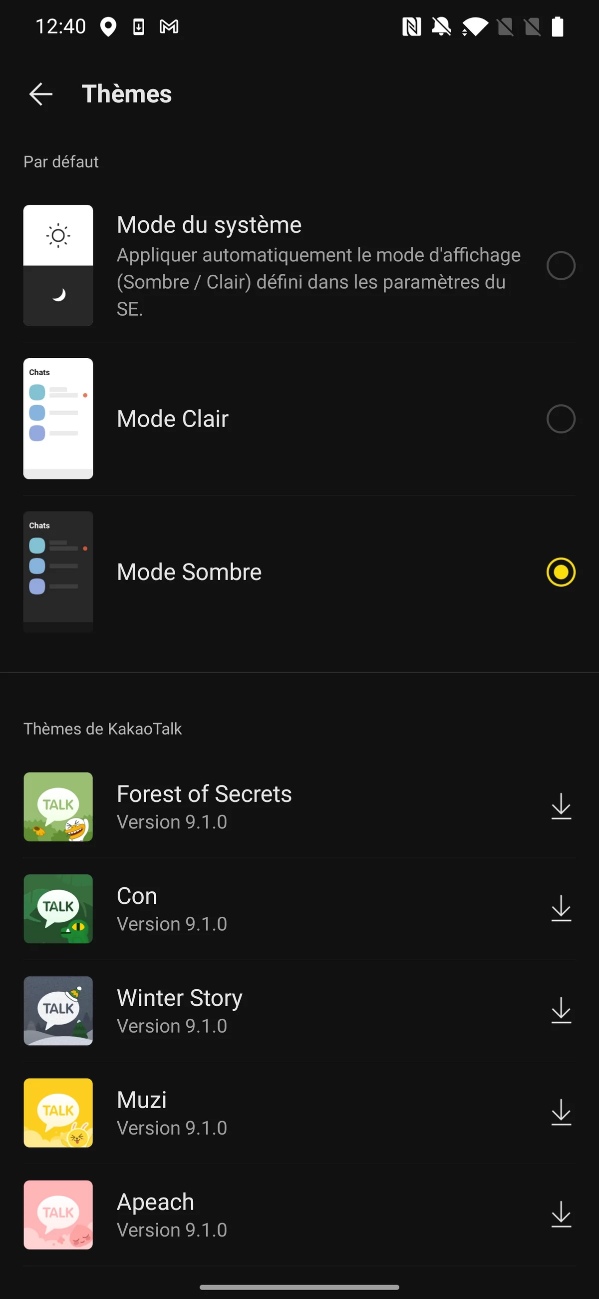Kakaotalk Thèmes