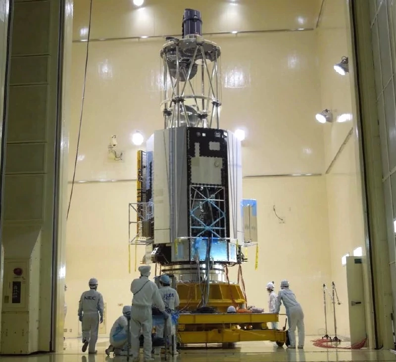 Hitomi JAXA structure photo © JAXA