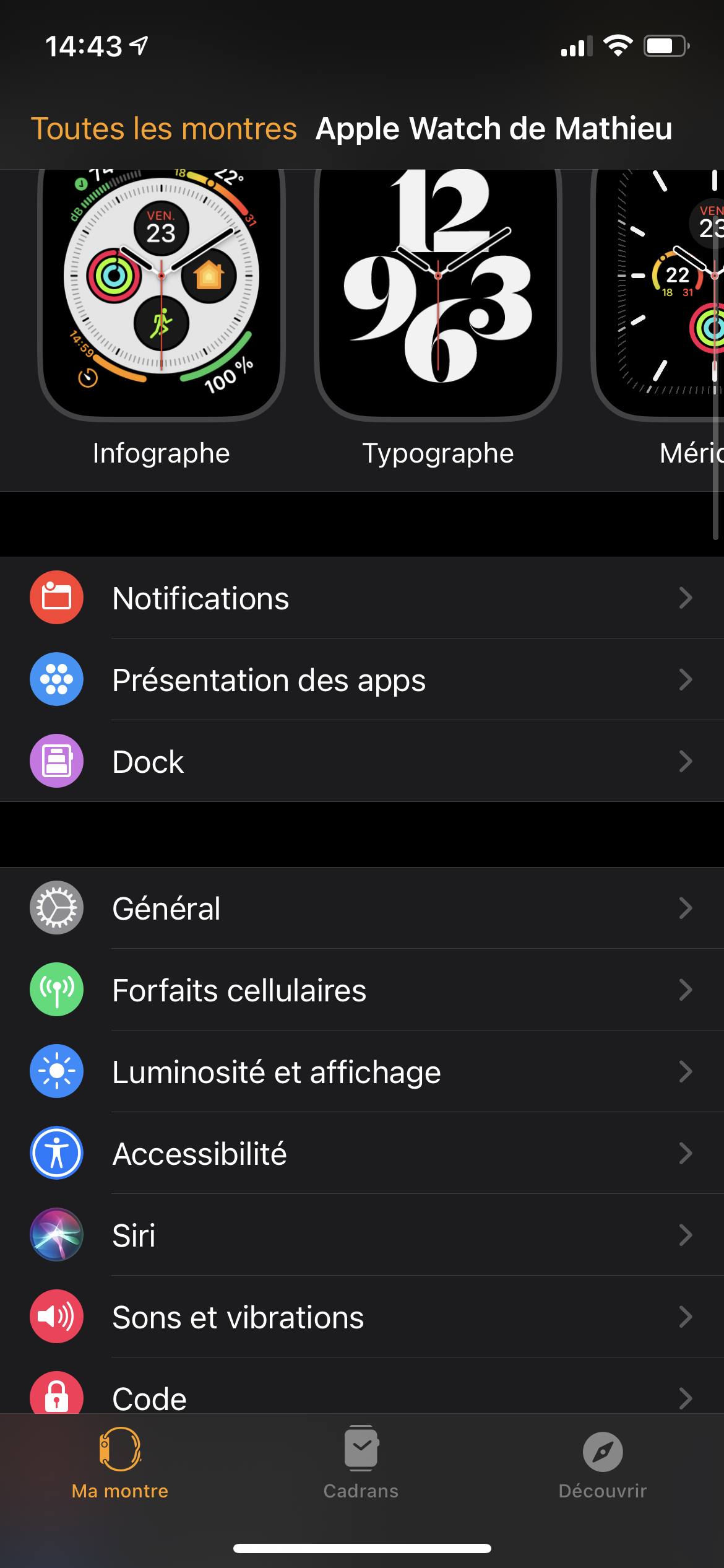 comment mettre son apple watch en veille la nuit