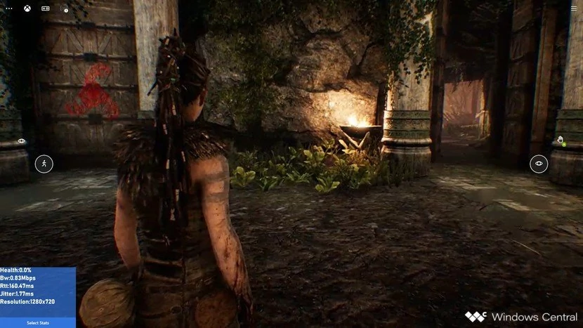 xCloud Hellblade 720p © Windows Central