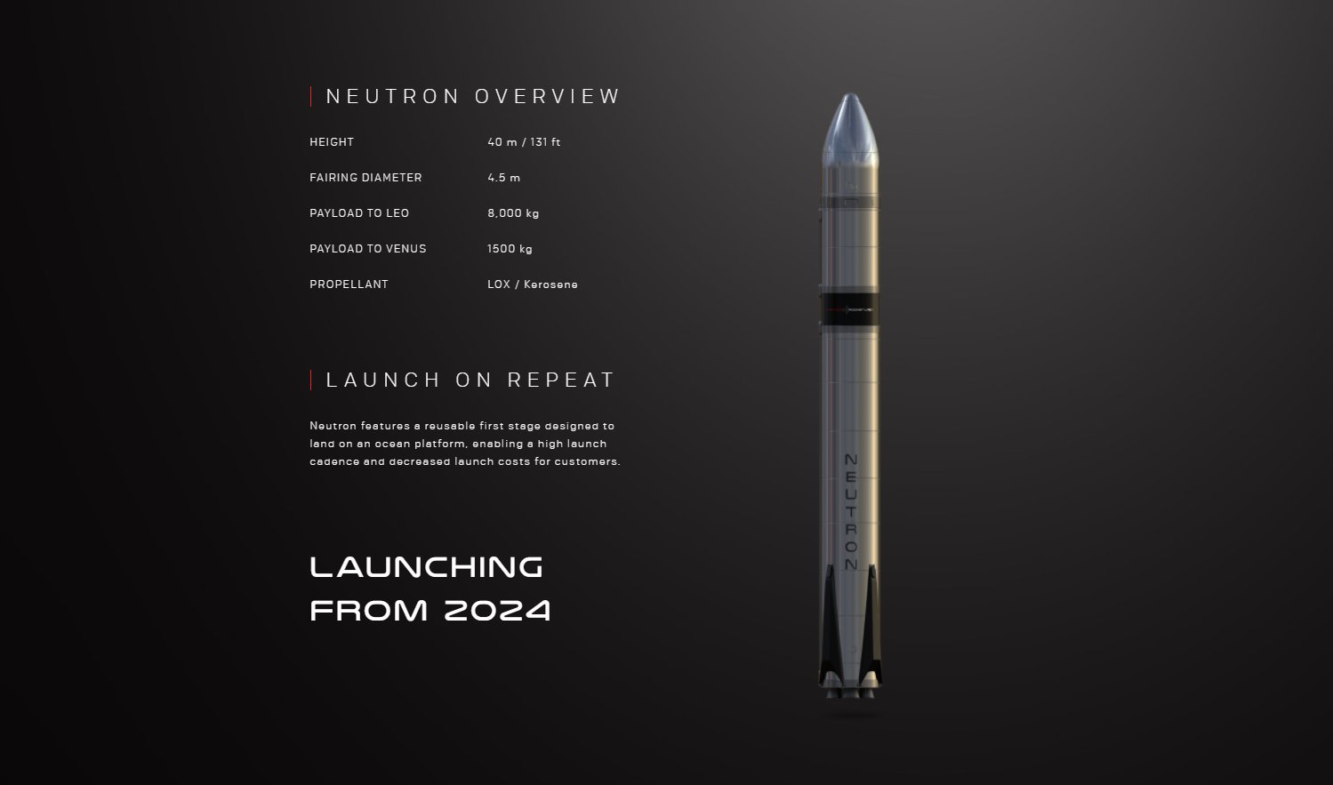Rocket Lab dévoile Neutron, sa future fusée réutilisable