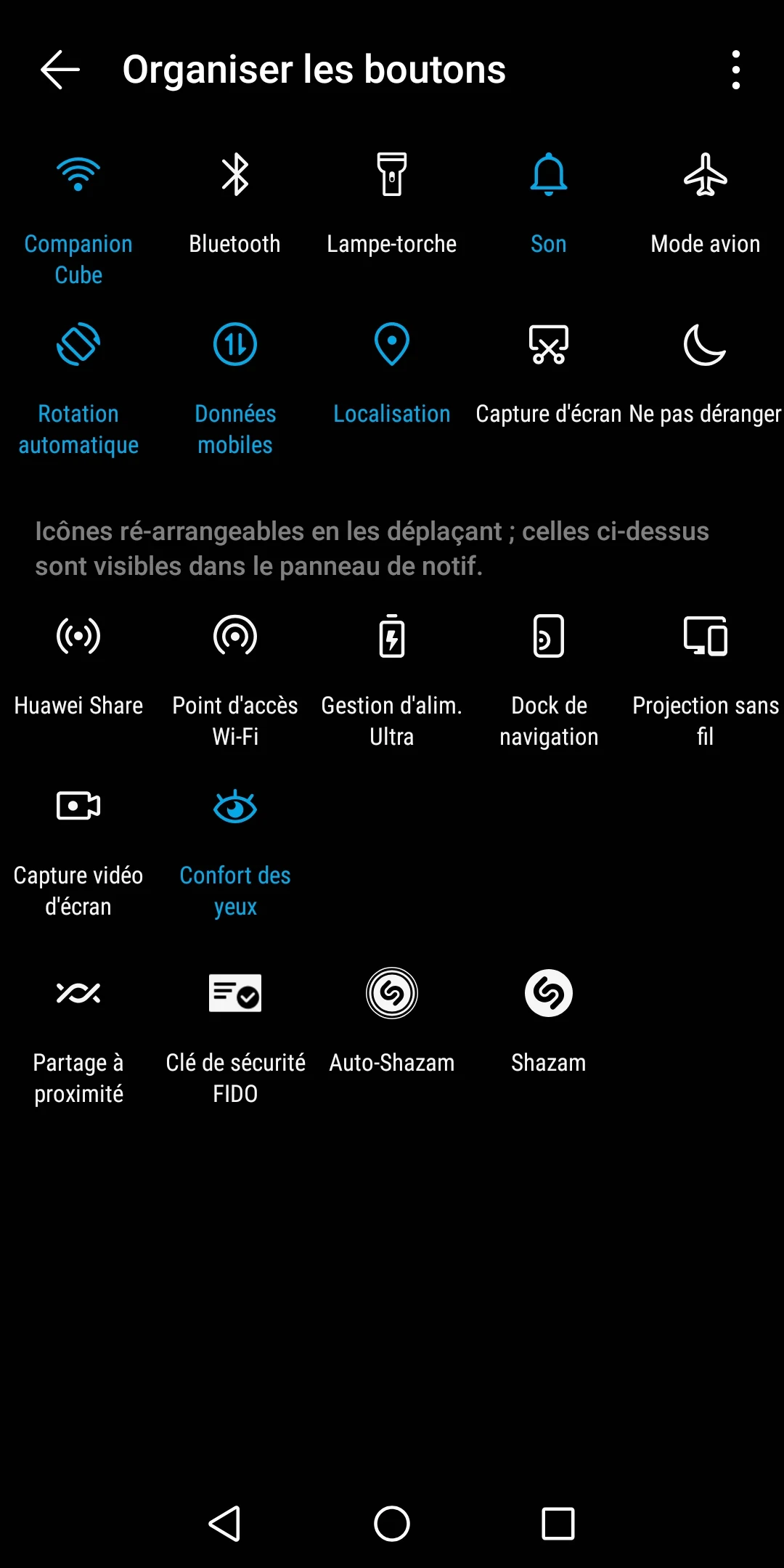statuts Android © Capture d'écran