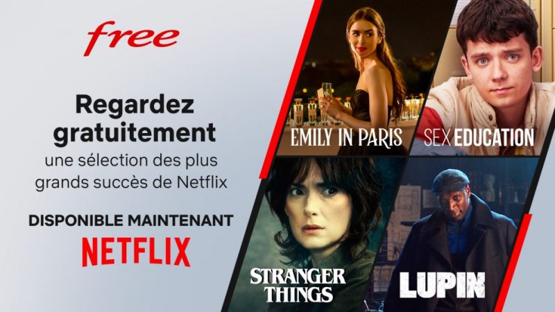 Free et Netflix proposent des premiers épisodes de séries et des films gratuitement sur Freebox