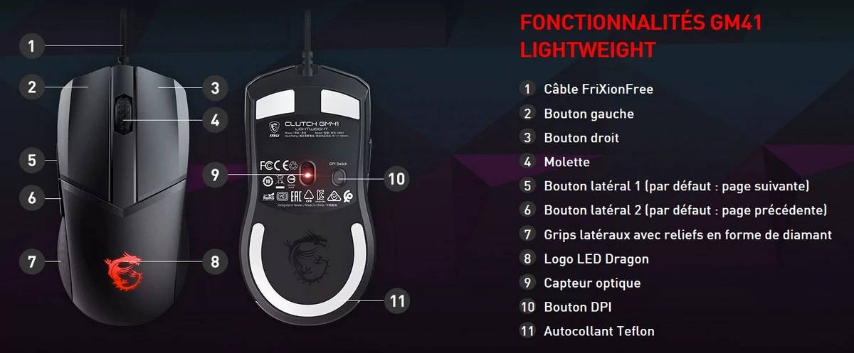 MSI Clutch GM41 Lightweight © MSI