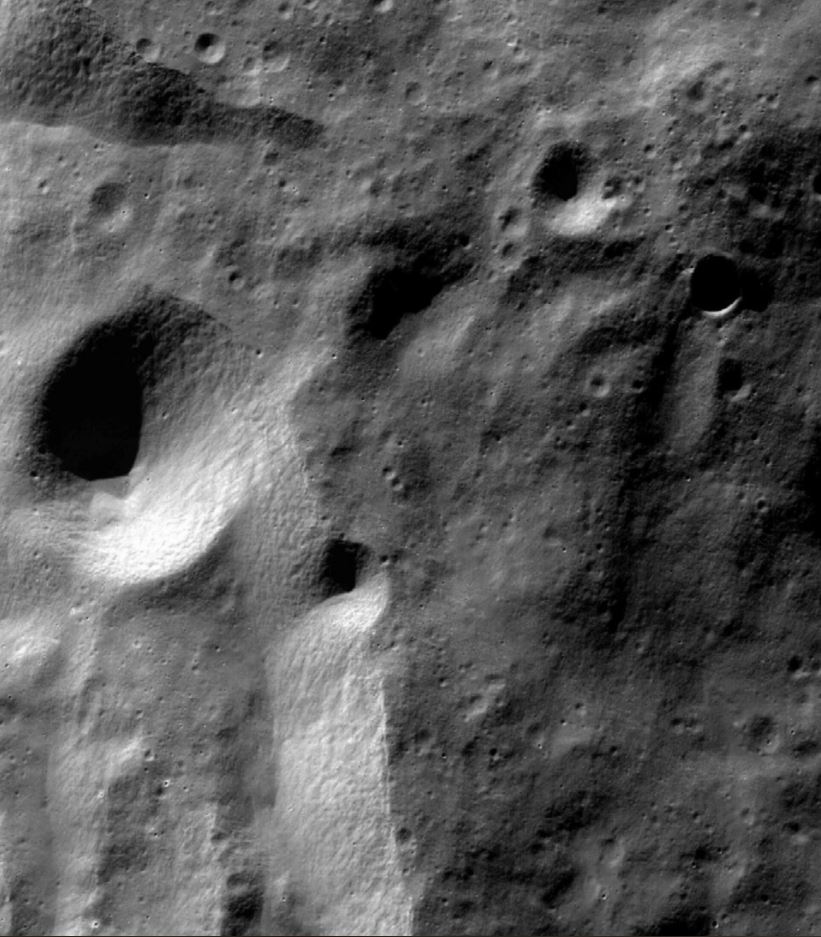 Photo de la Lune prise à l&#039;aide de la caméra TMC sur la sonde Chandrayaan-1. Crédits ISRO