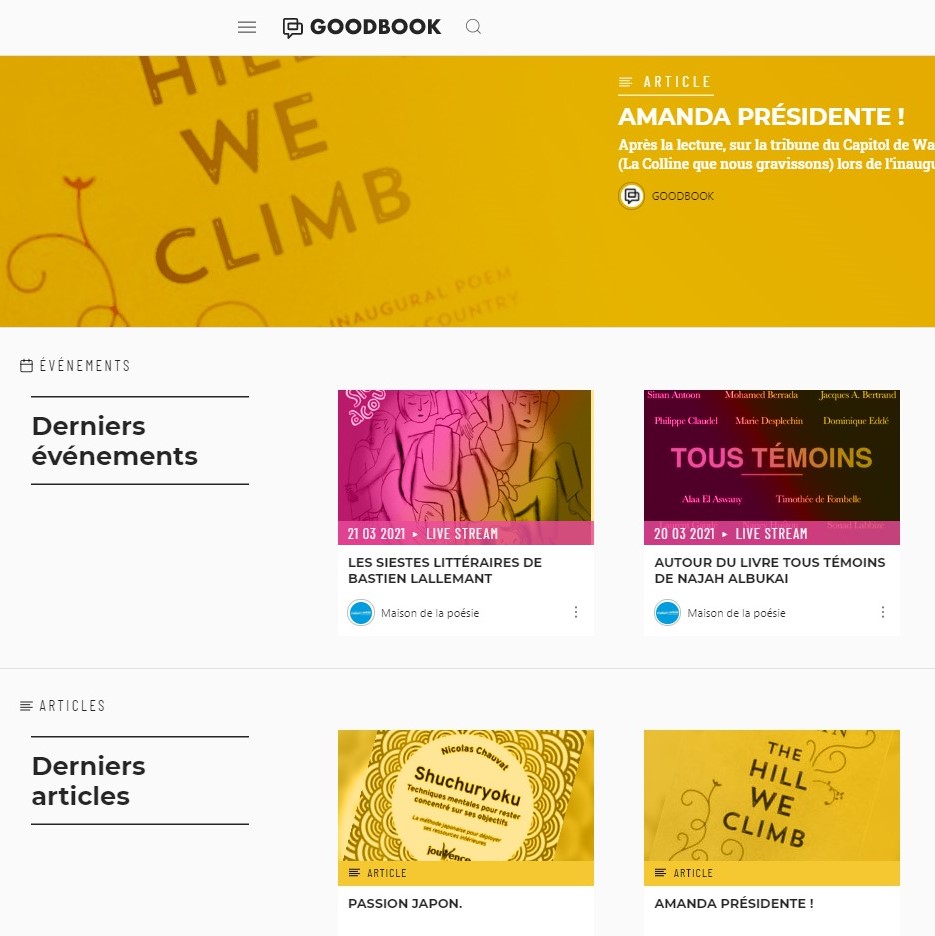 Goodbook, une nouvelle plateforme qui réunit tous les acteurs du Livre