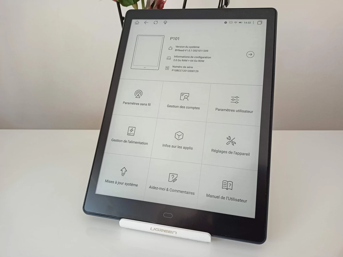 Likebook P10 - Version Android © Johan Gautreau