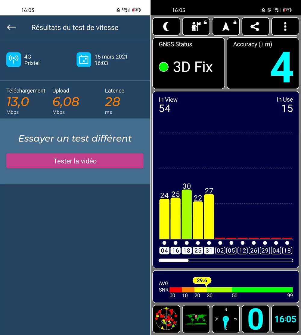 reseau gps realme 8 pro
