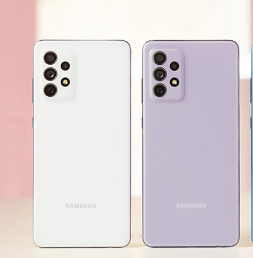 Les Samsung Galaxy A52, A52 5G et A72 s'améliorent : taux de rafraîchissement, module photos et étanchéité