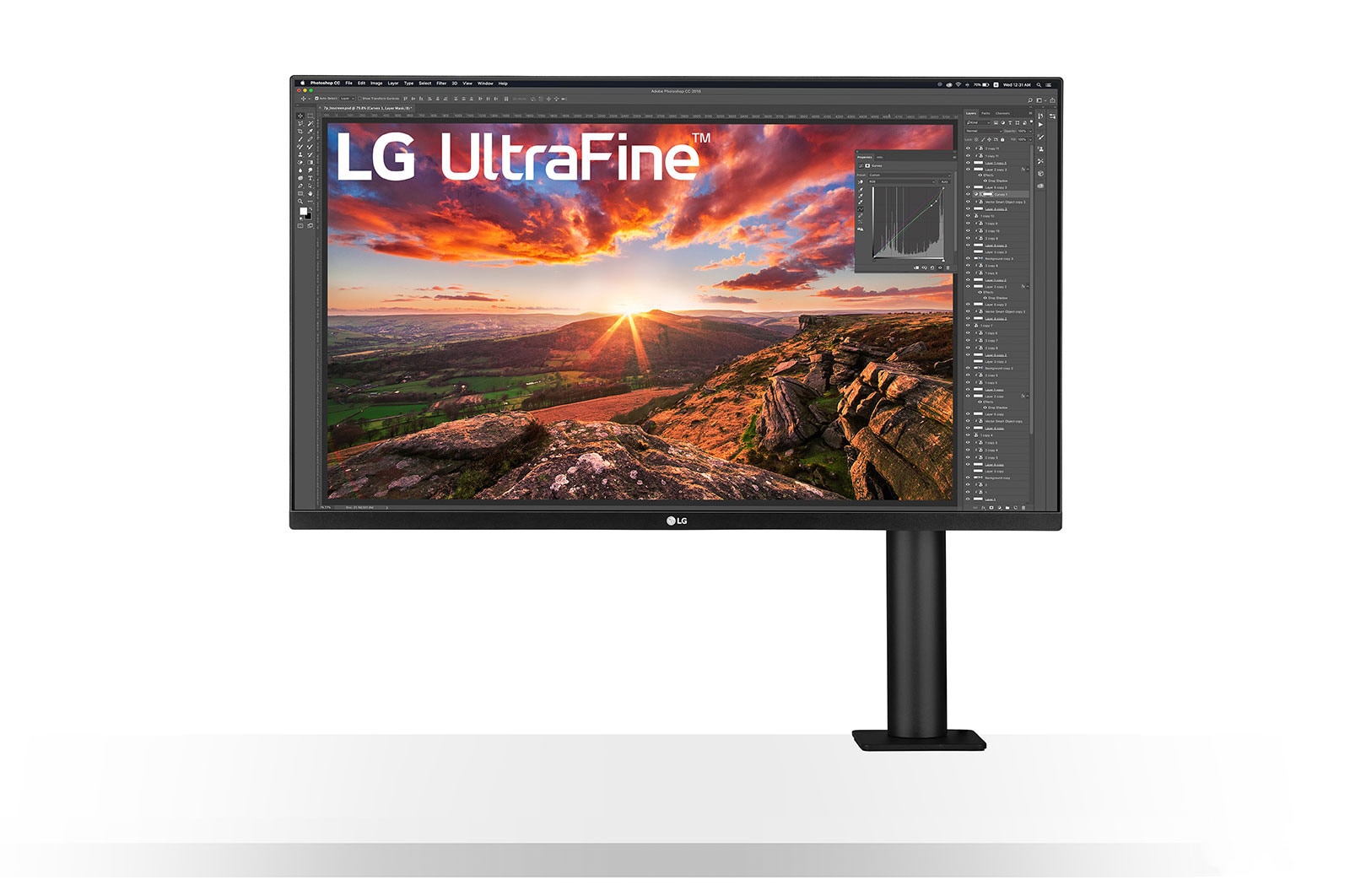 LG Monitor 4K 32UK550-B de 80 cm (31,5'') 3840 x 2160 (UHD) con panel VA  16:9, G