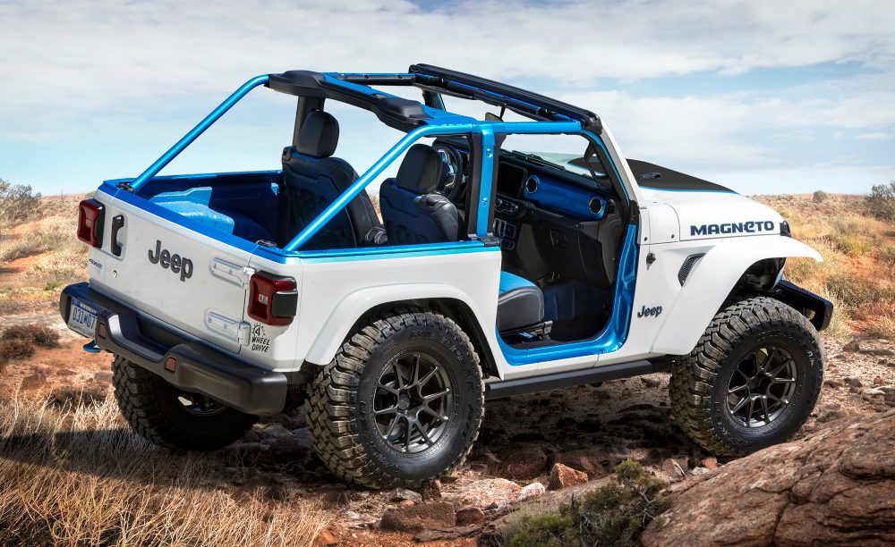 Jeep Magneto : la version 100 % électrique du Wrangler est dévoilée