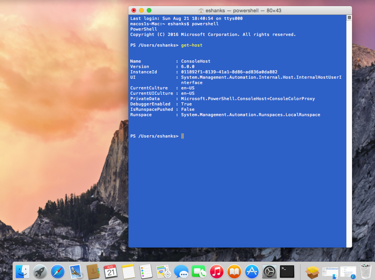 Powershell 7 Mac