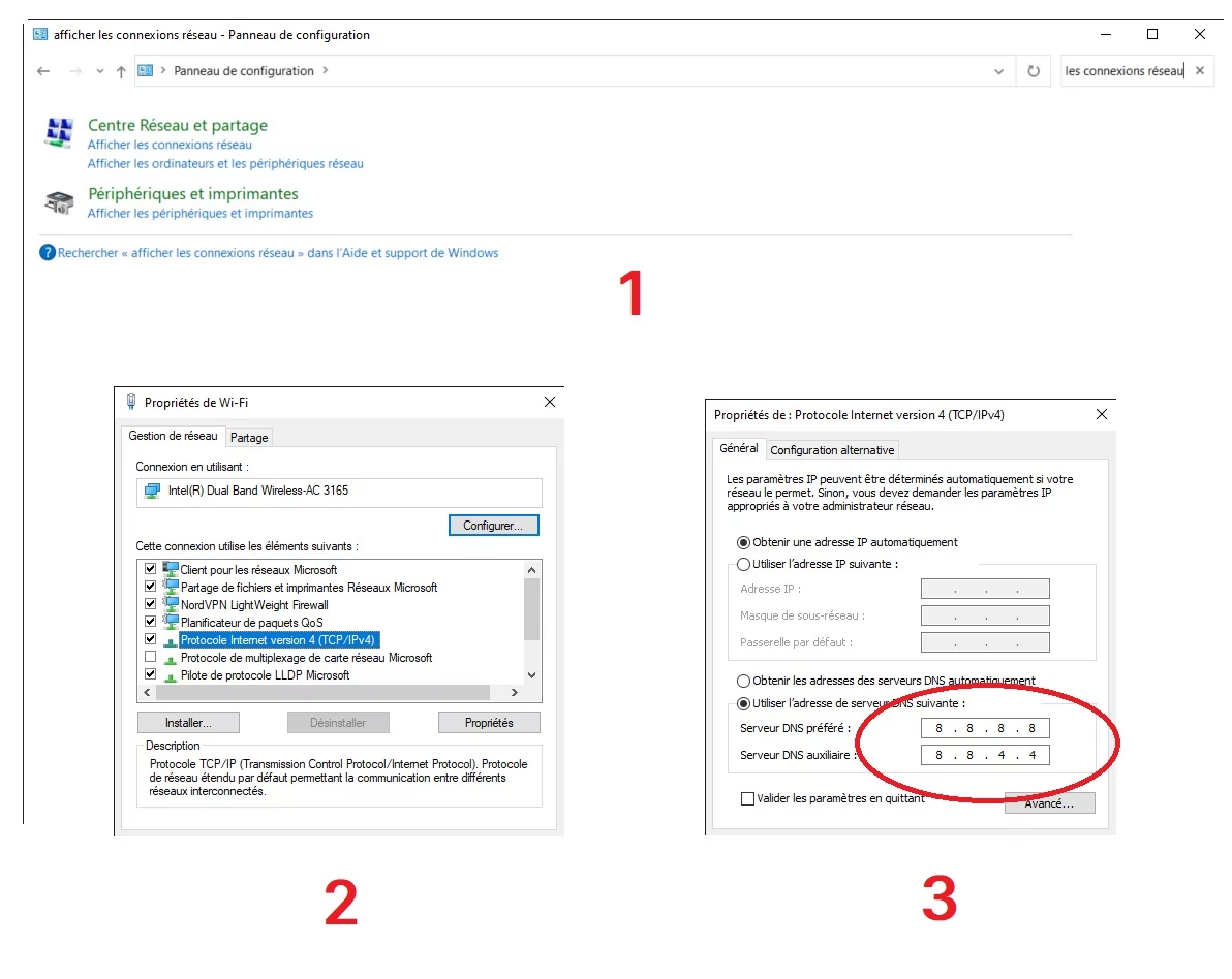 changer DNS Windows 10 © Clubic