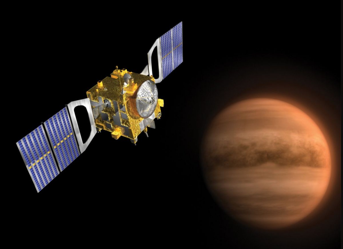 Vue d&#039;artiste de la sonde Venus Express. Crédits ESA/ATG Medialab