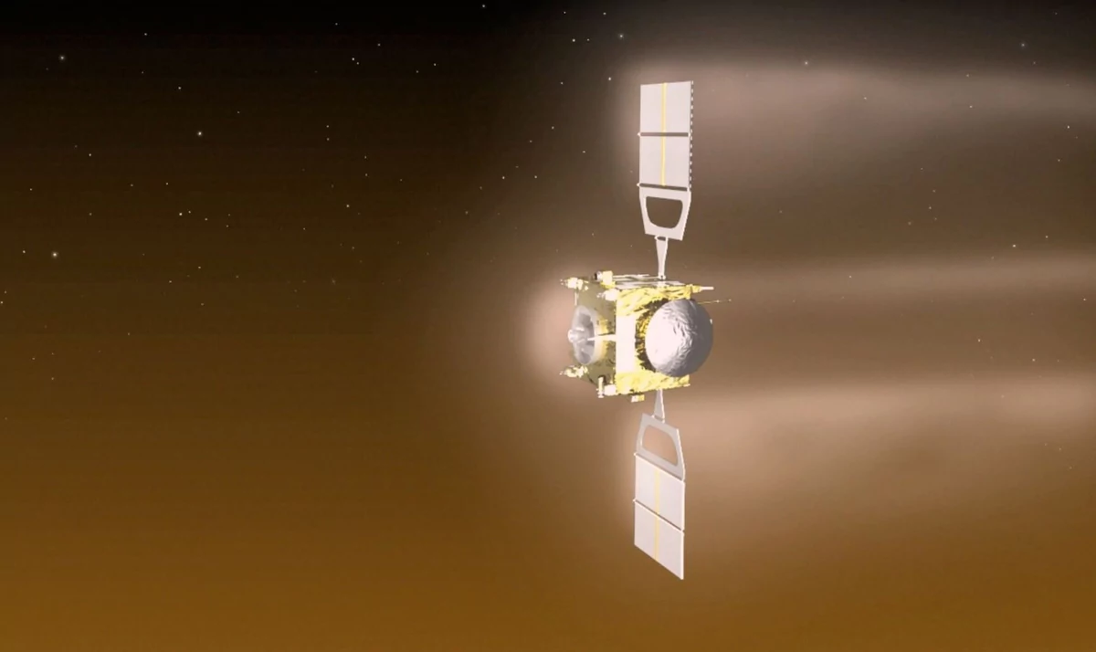 Venus Express sonde 5 vue artiste aérofreinage © ESA/C.Carreau