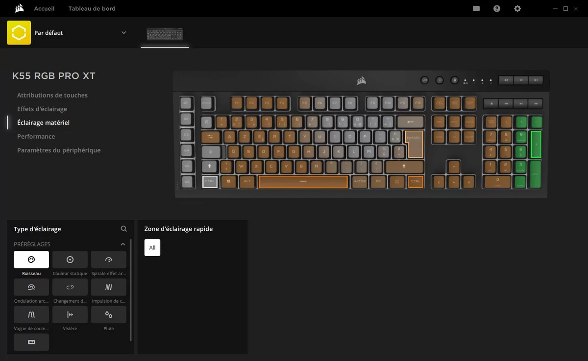 Corsair K55 RGB PRO XT © Nerces