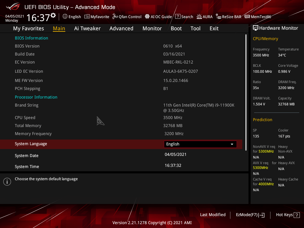 Asus ROG Strix Z590-E Gaming WiFi © Nerces
