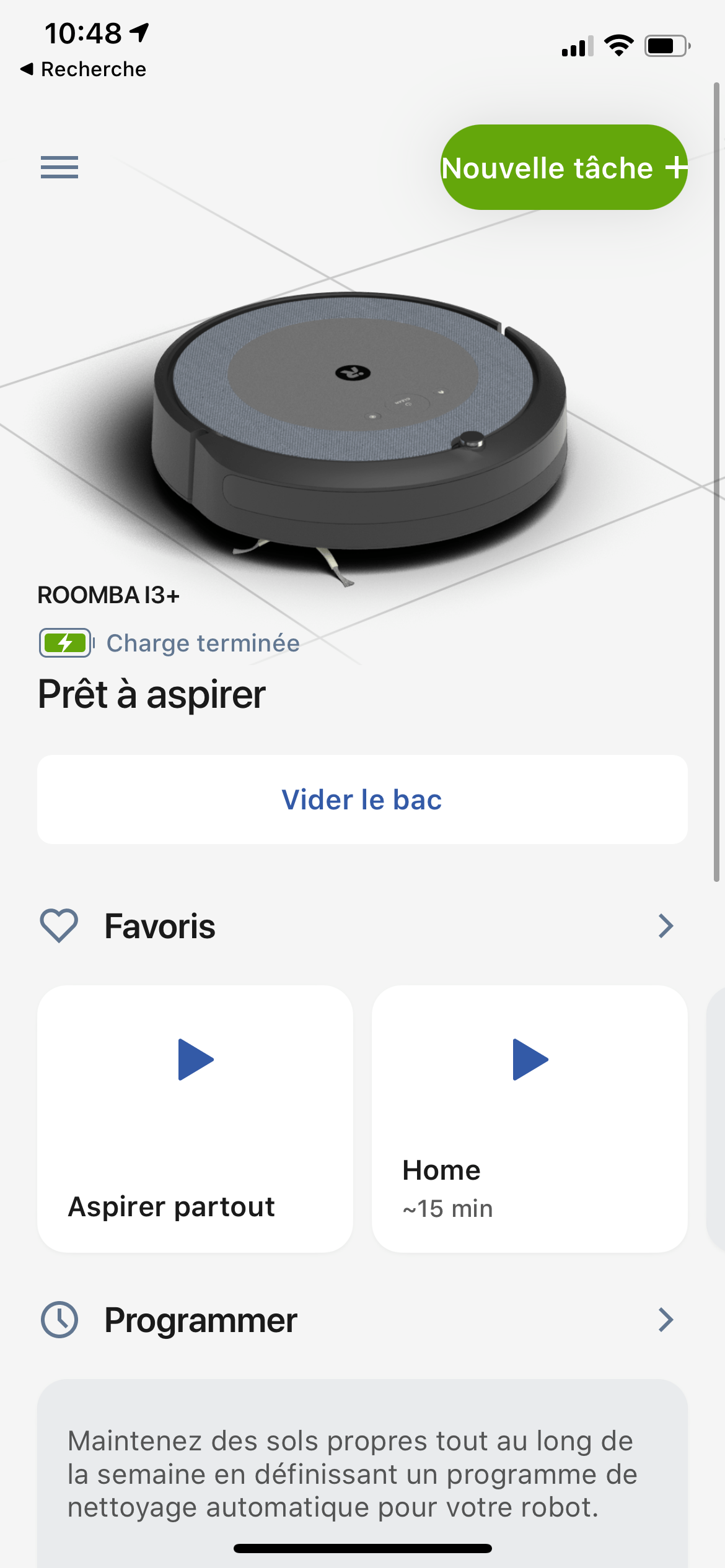 Test iRobot Roomba i3+