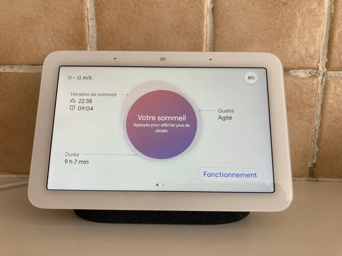 Google Nest Hub 2 - Sommeil © Johan Gautreau