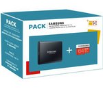 Bon plan Fnac : pack SSD Externe Samsung 1 To + carte Micro SD 64 Go à prix cassé