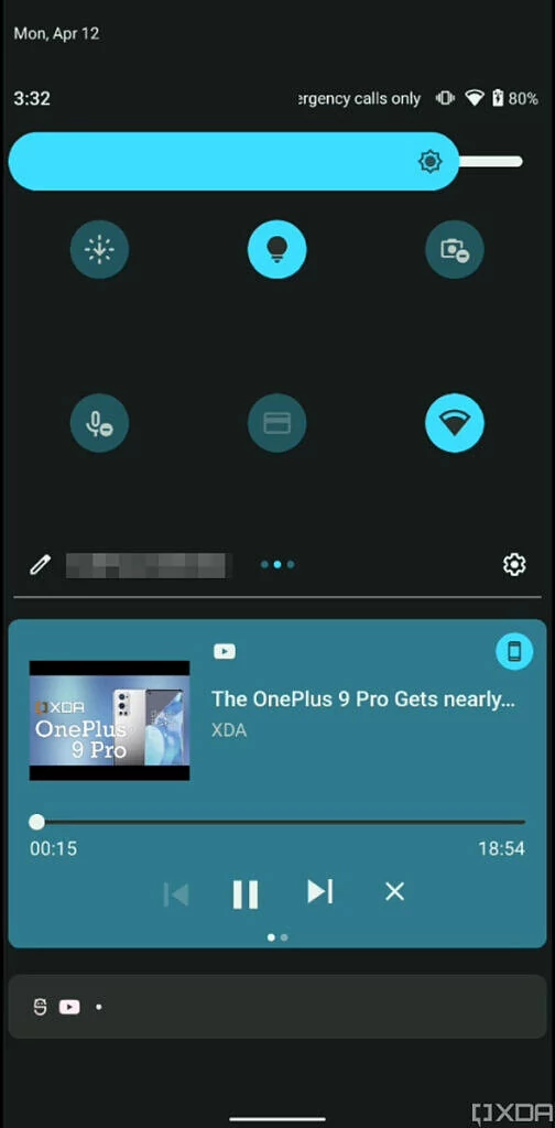 Android 12 réglage son © © XDA Developers