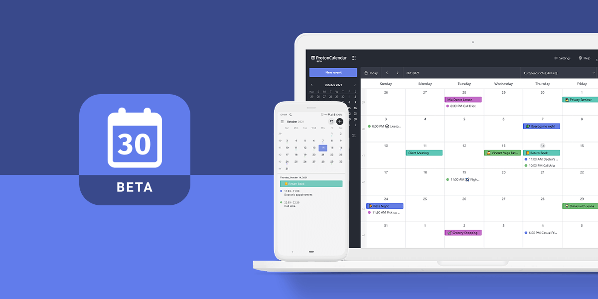 ProtonCalendar : la bêta désormais ouverte à tous les utilisateurs de ProtonMail