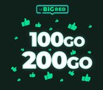 RED by SFR reconduit ses forfaits BIG RED 200 Go à 15€ et 100 Go à 13€ !