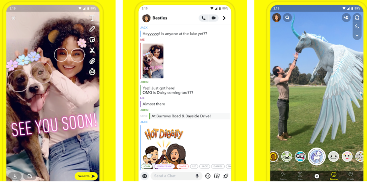 Téléchargez Snapchat Android apk