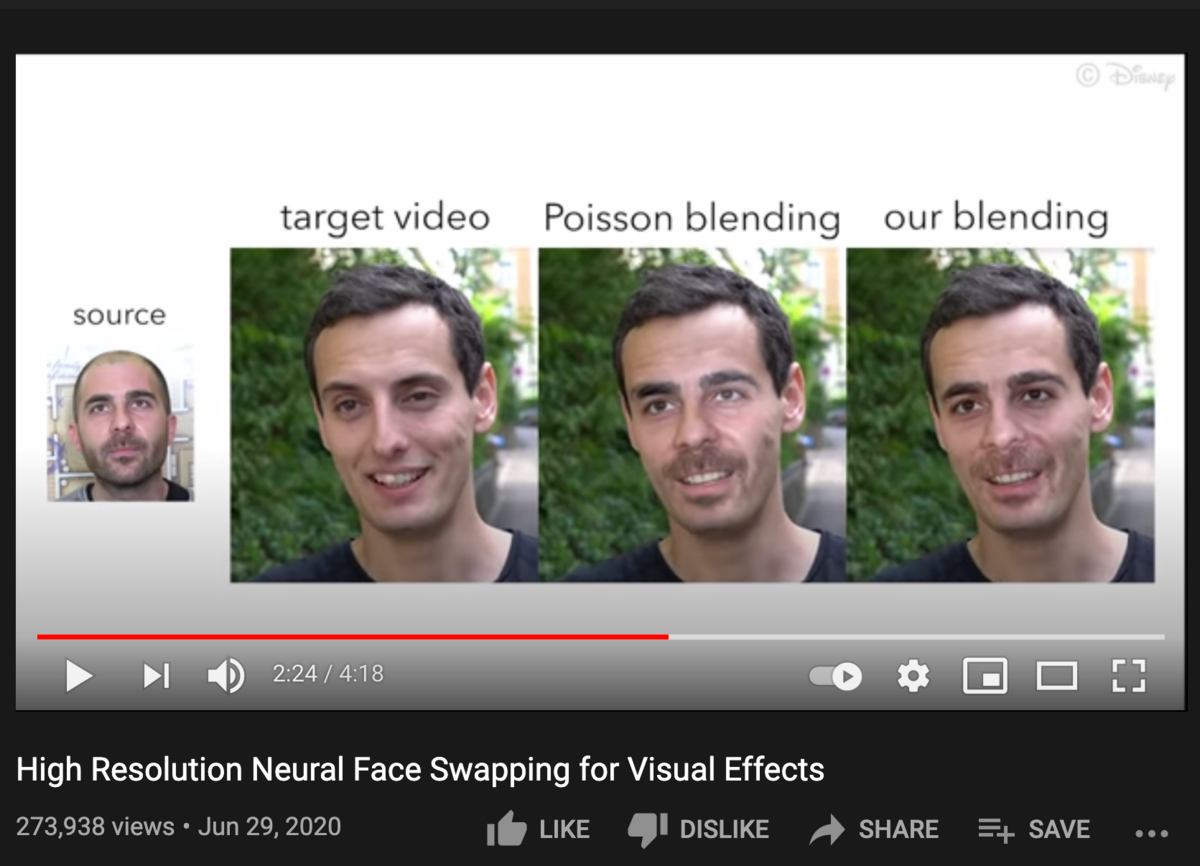 Deepfake-DisneyLabs © © Disney Research Labs