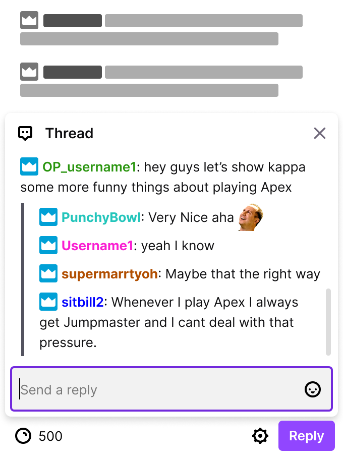 Twitch Chat Replies © Twitch