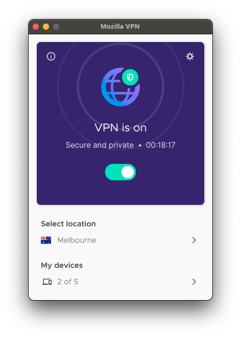 mozilla vpn mac