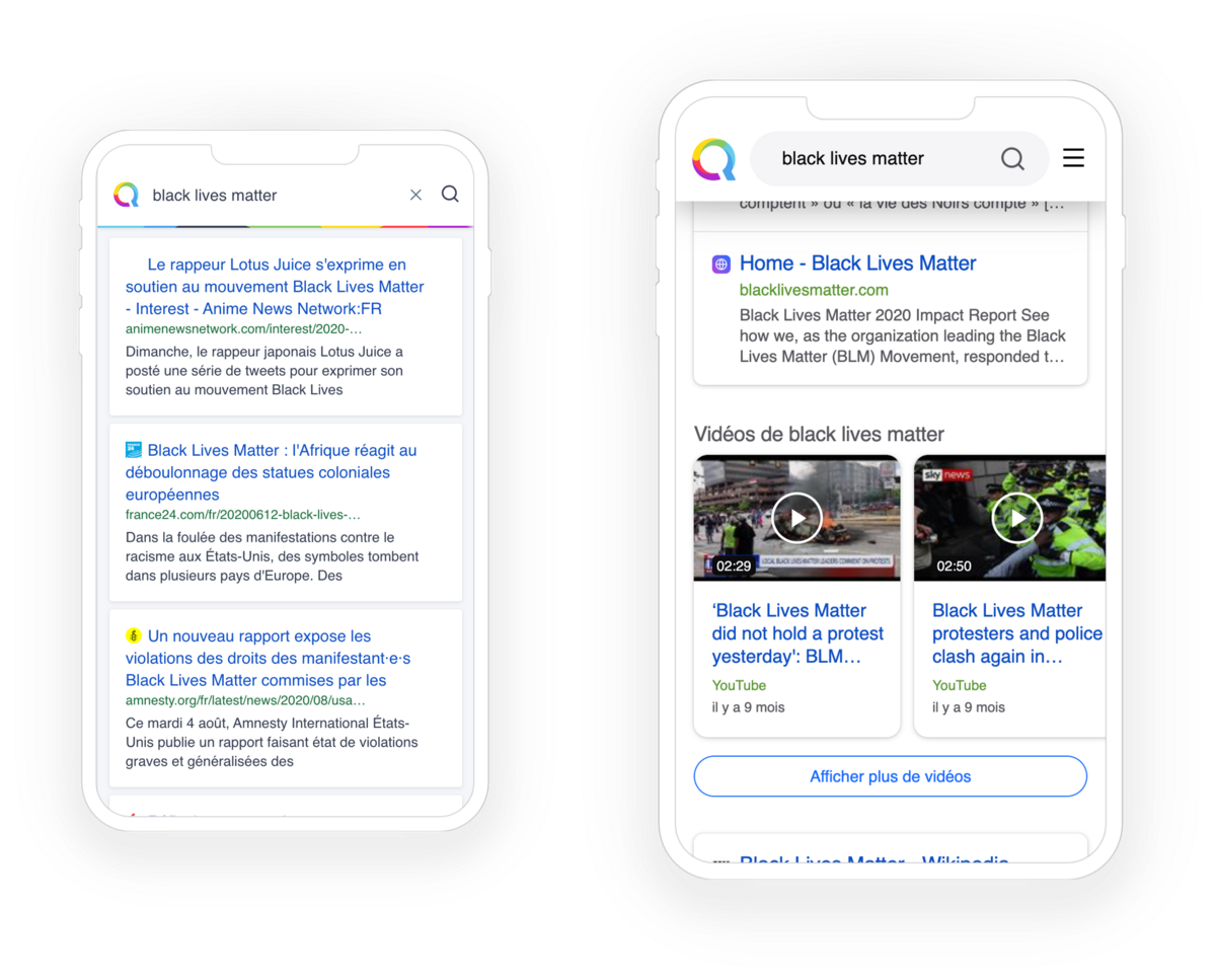 Qwant mobile © Qwant