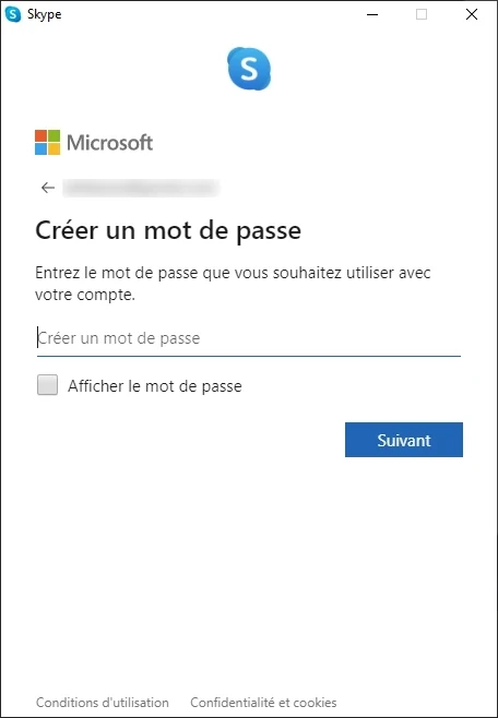 Skype compte © Capture d'écran