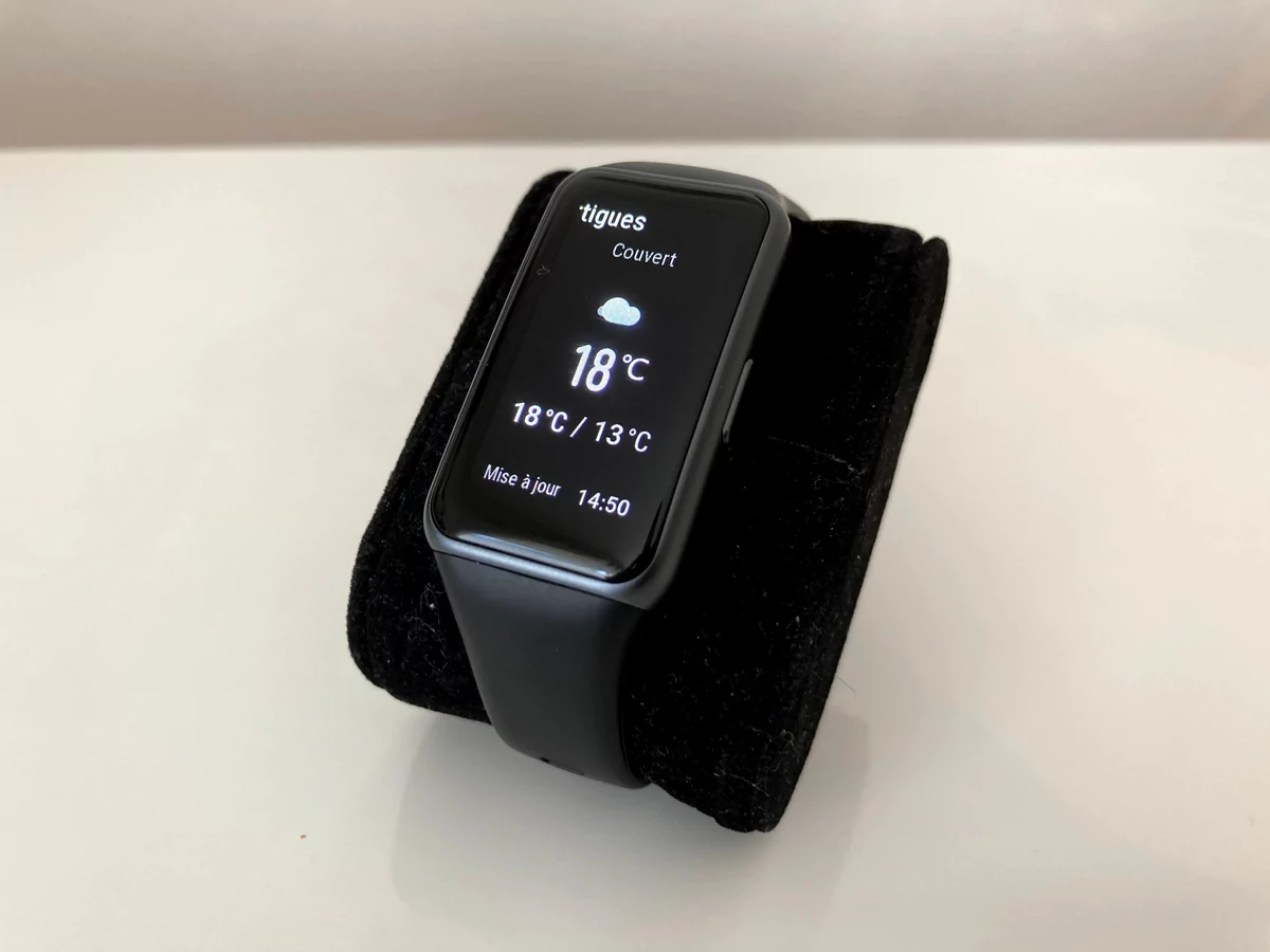 Huawei Band 6 - Météo © Johan Gautreau