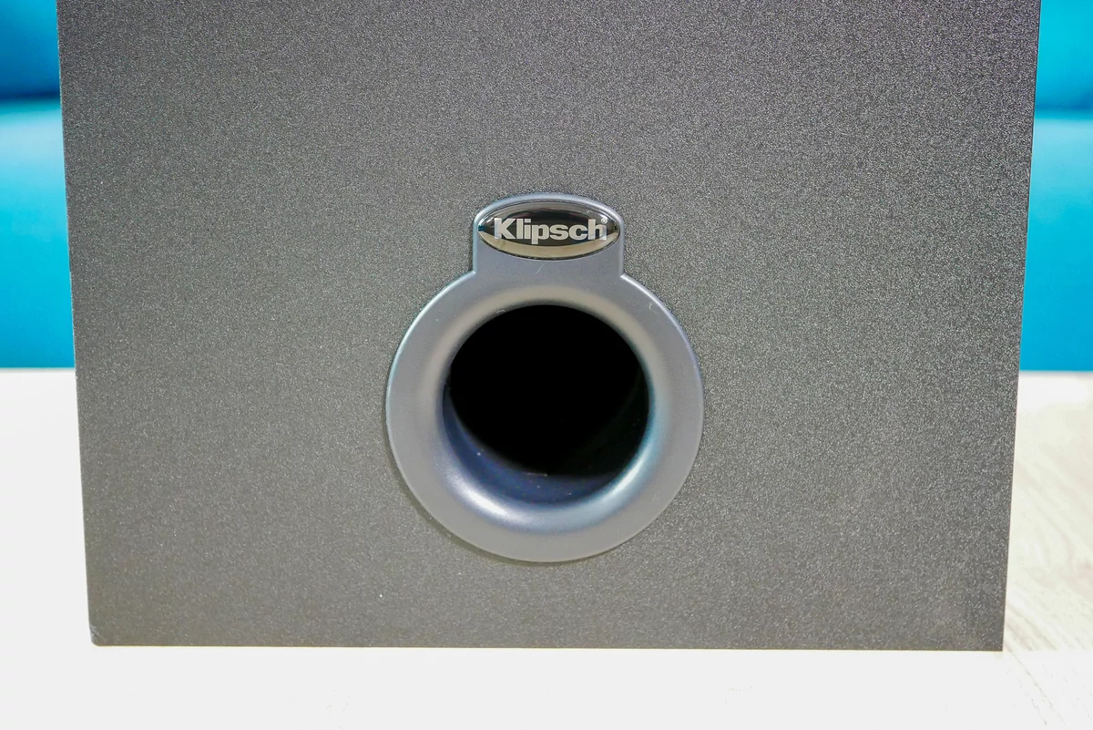 Klipsch ProMedia 2.1 BT évent bass reflex