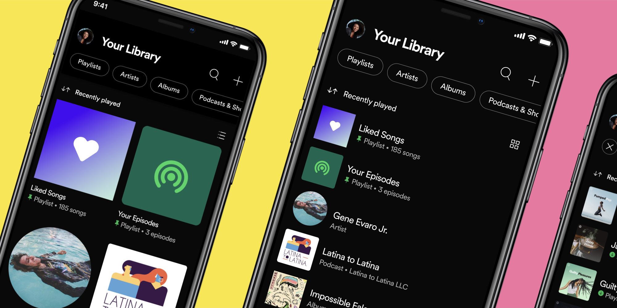 Spotify revoit l'interface de Votre bibliothèque sur iOS et Android