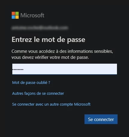 Skype mdp © Capture d'écran