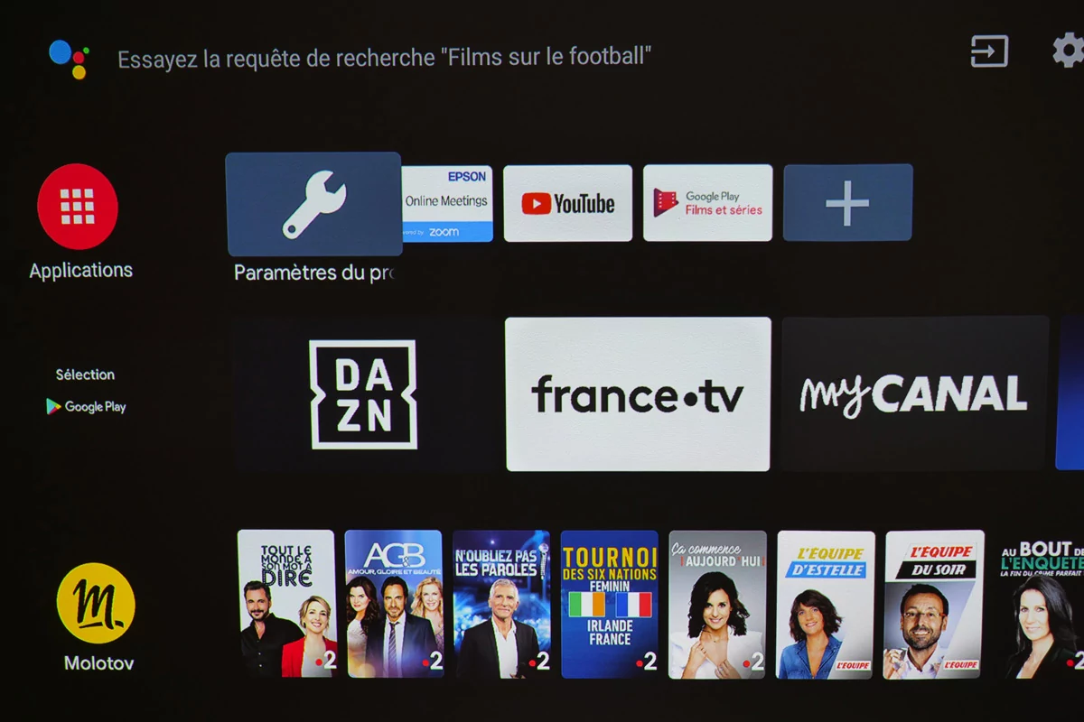Epson EH-LS300 android TV