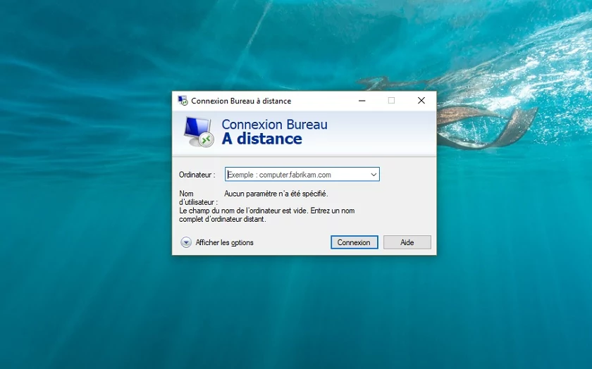 Windows 10 Pro Bureau à distance © Microsoft