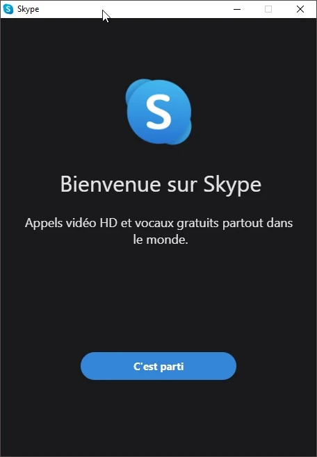 Skype config © Capture d'écran