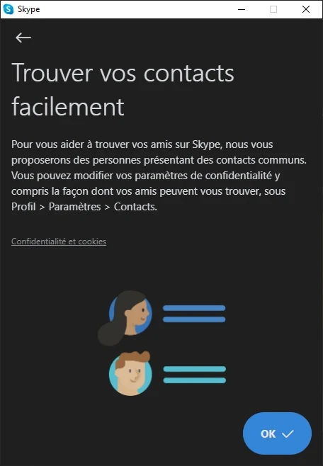 Skype config © Capture d'écran