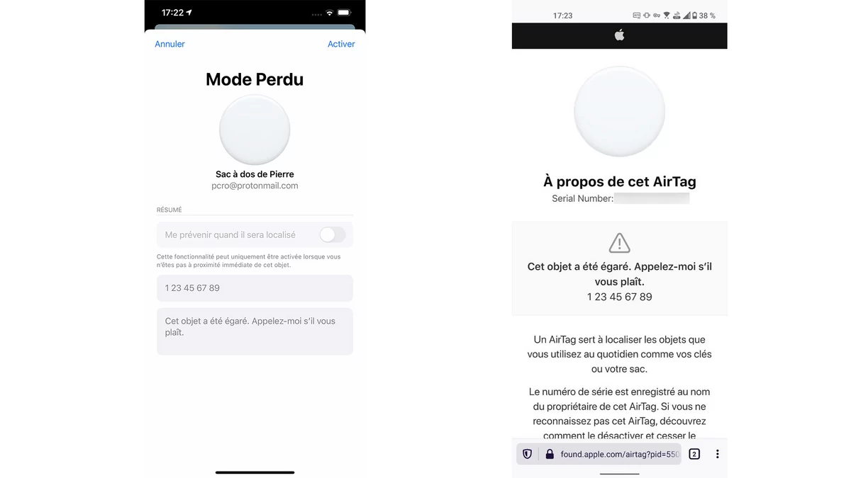 Apple AirTags test © © Pierre Crochart pour Clubic