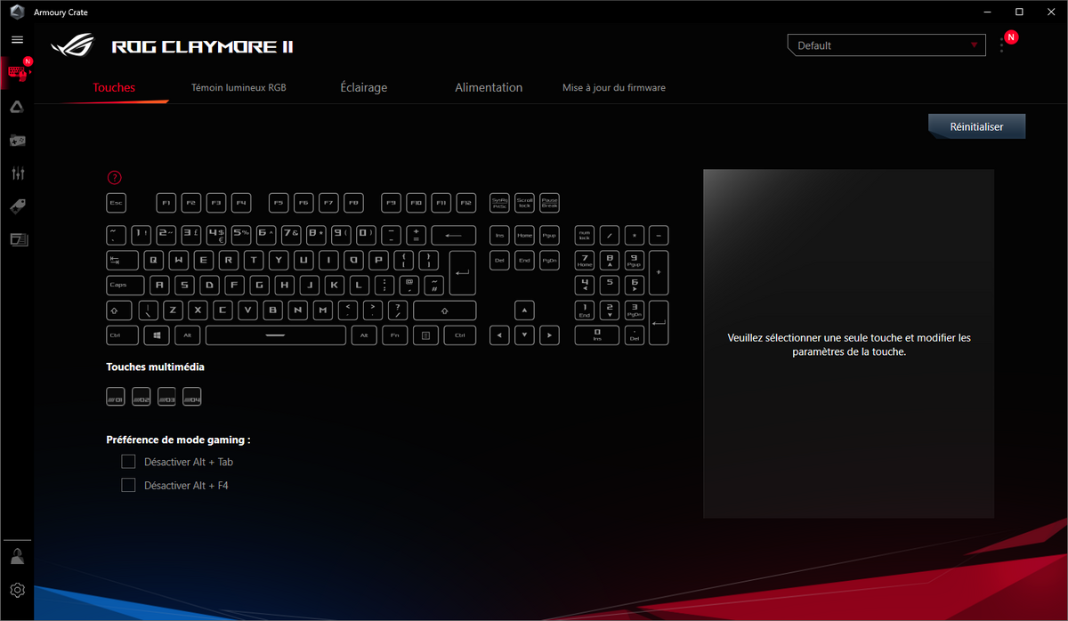 Asus ROG Claymore II © Nerces