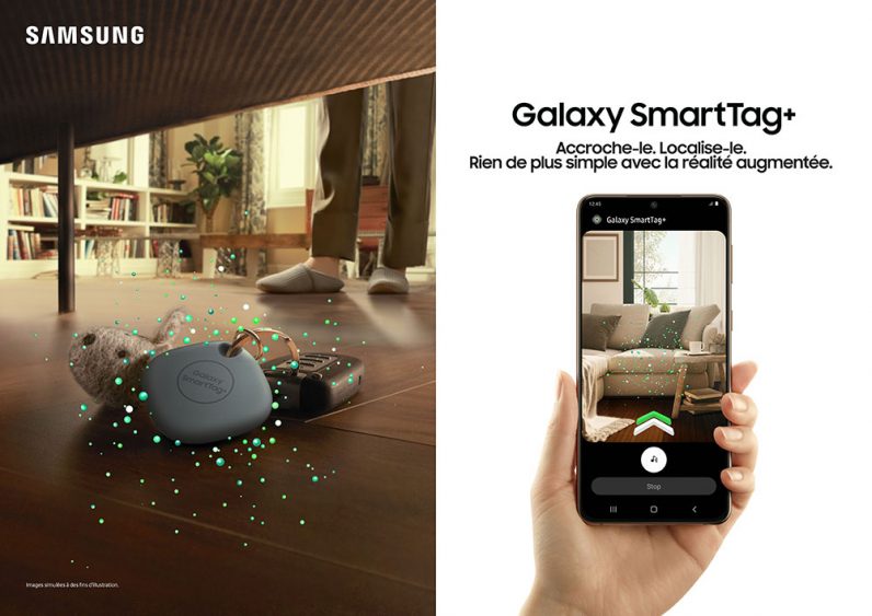 Les SmartTag+ de Samsung intègrent la réalité virtuelle pour les appareils disposant de la technologie UWB