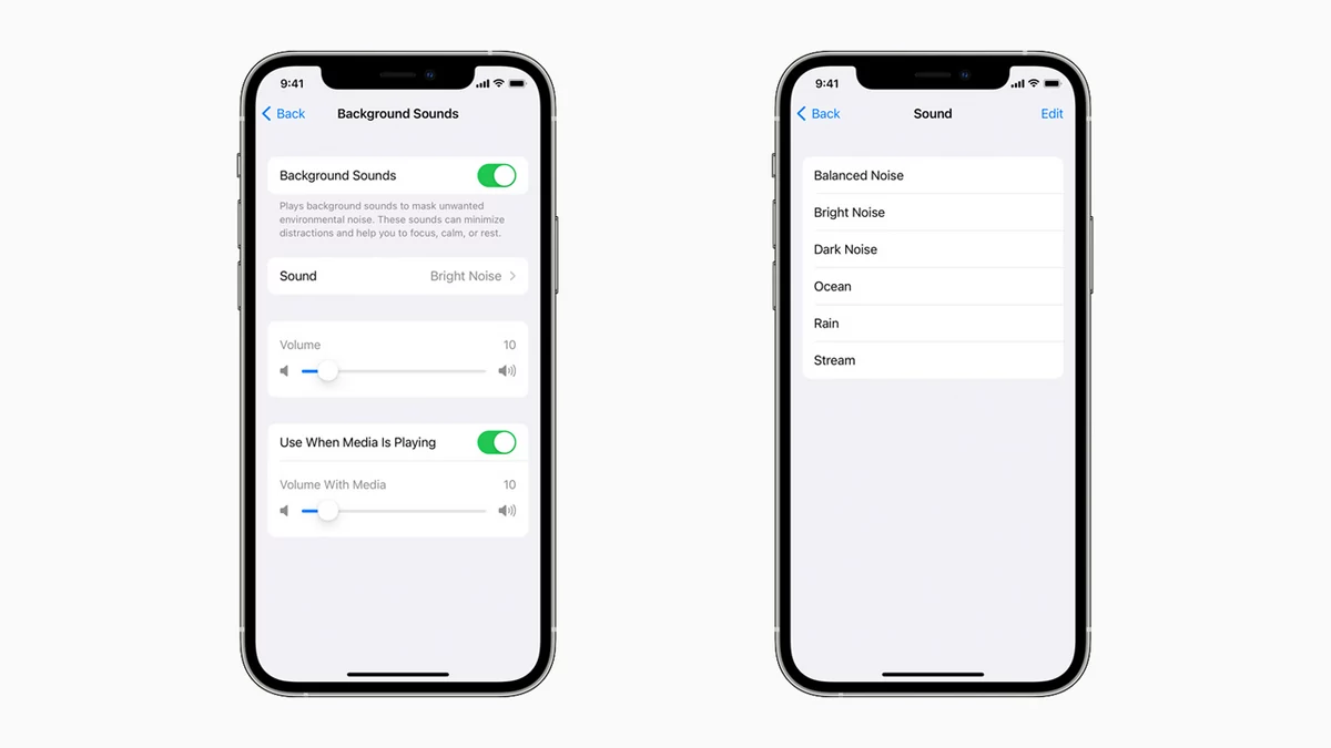 iOS 15 accessibilité © © Apple