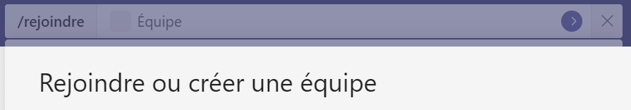 Microsoft Teams rejoindre équipe