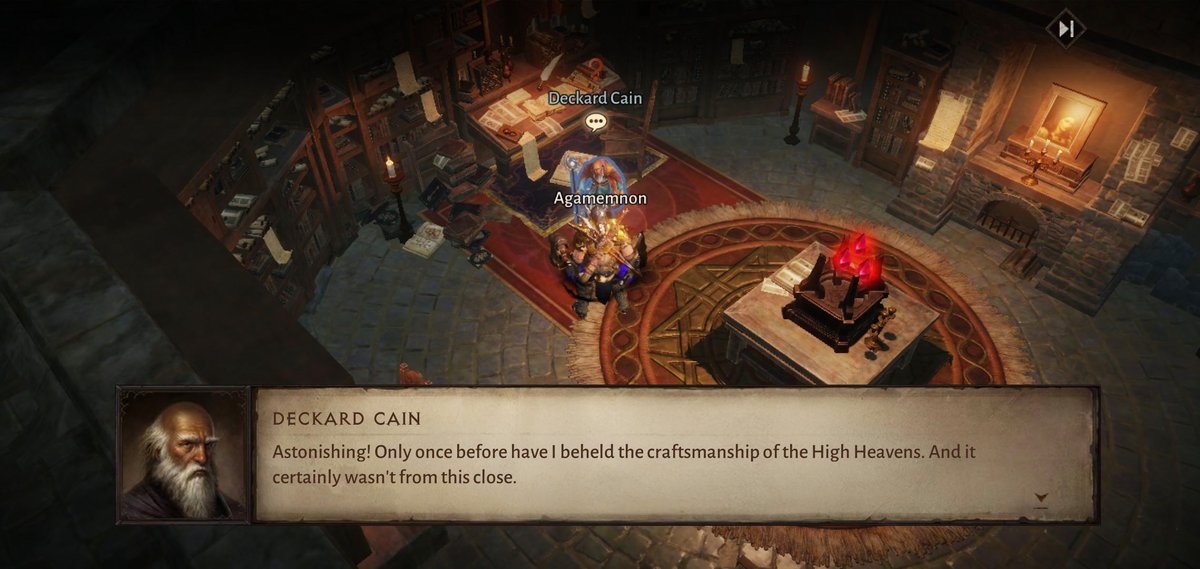 Deckard Cain est omniprésent pour conseiller, informer, guider le joueur © Nerces