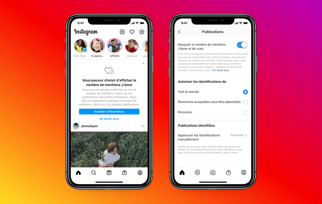 Instagram permet désormais à tous les utilisateurs de masquer le nombre de likes sous les publications