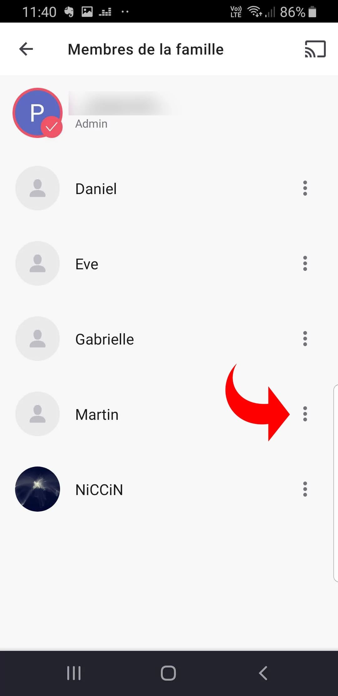 Deezer compte famille
