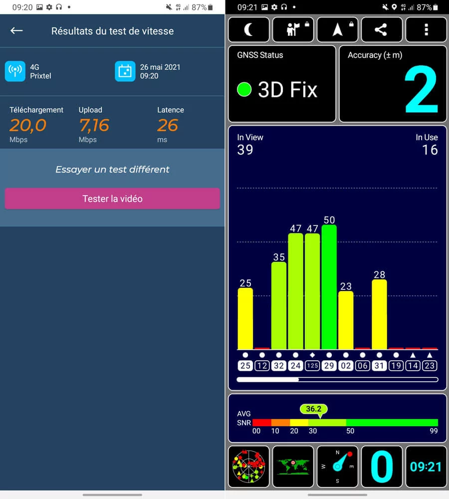 reseau gps galaxy a32 5g